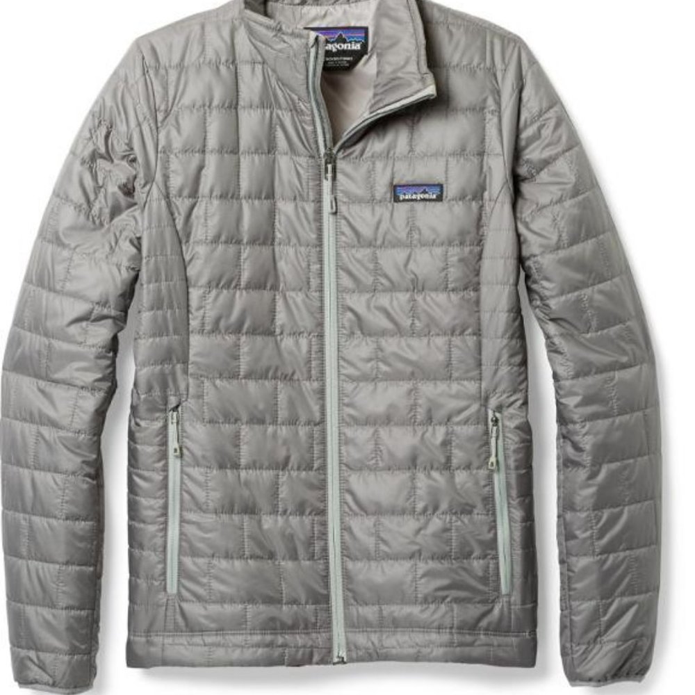 Patagonia gray nano puff jacket